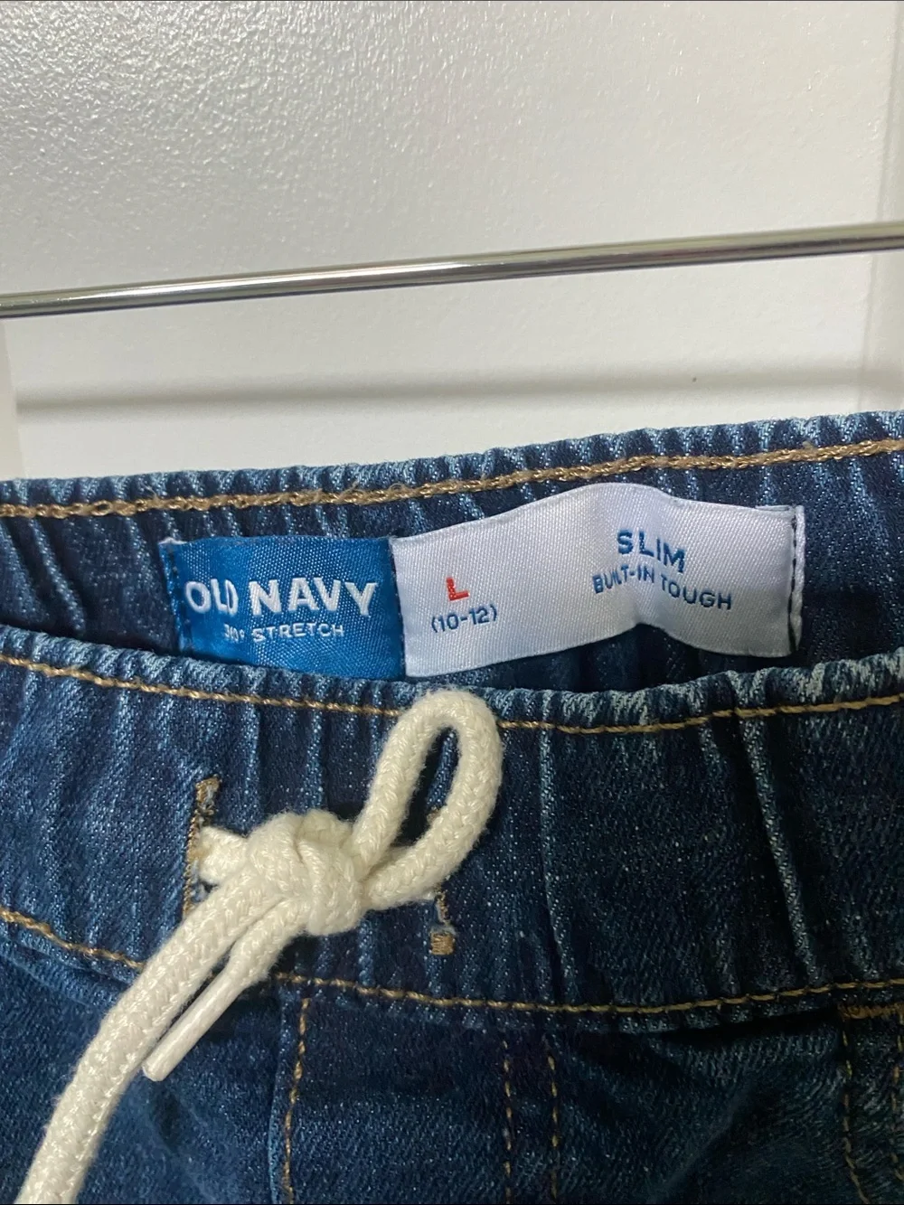 Old Navy Dark Blue Denim Pull-On Shorts